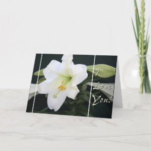 Cartão De Festividades Páscoa Lily "Amo-te"