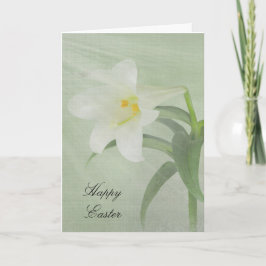 Cartão De Festividades Páscoa Lily em Verde