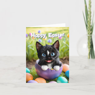 Cartão De Festividades Páscoa Mal-Estar: Ocupação de Ovos de Felini