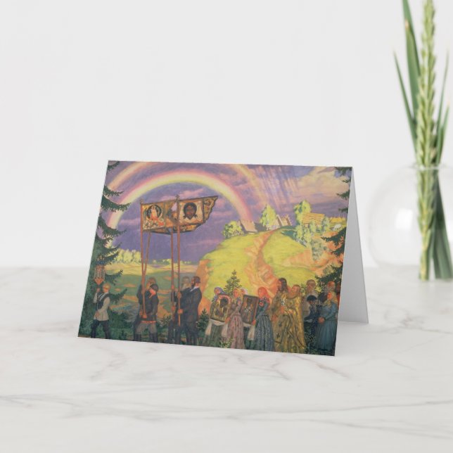 Cartão De Festividades Páscoa Procissão, 1915 (Frente)