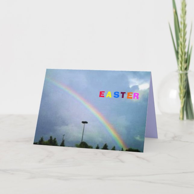 CARTÃO DE FESTIVIDADES PÁSCOA RAINBOW (Frente)