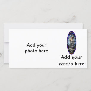 Cartão De Festividades Páscoa: Ressurreição do vidro colorido do Crist