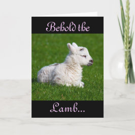 Cartão De Festividades Páscoa Segure a placa de férias da lâmpada I