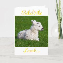 Cartão De Festividades Páscoa Segure a placa de férias da lâmpada II