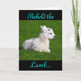 Cartão De Festividades Páscoa Segure a placa de férias da lâmpada IV