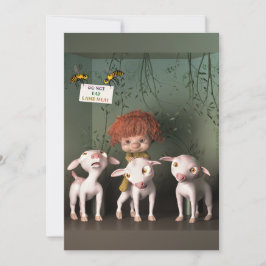 Cartão De Festividades Páscoa sem cordeiro - Versão 1