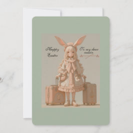 Cartão De Festividades Páscoa Vintage