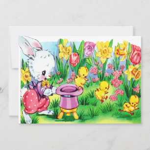 Cartão De Festividades Páscoa Vintage