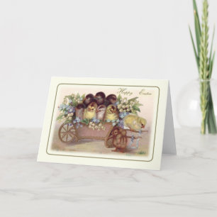 Cartão De Festividades Páscoa Vintage