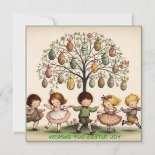 Cartão De Festividades Páscoa Vintage ~ PARA VOCÊ NA ÉPOCA DA PÁSCOA ~ Cr