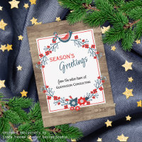 Pássaro Vermelho Vermelho Azul Personalizado e Esp