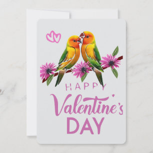 Cartão De Festividades Pássaros do Amor Feliz dia dos namorados