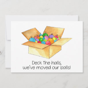 Cartão De Festividades Passe os corredores, movemos nossas bolas!