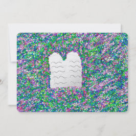 Cartão De Festividades Pasta de Passagem - Dez Mandamentos