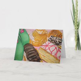 Cartão De Festividades Pastéis Italianos