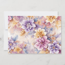 Cartão De Festividades Pastel Floral Card Pack x 10
