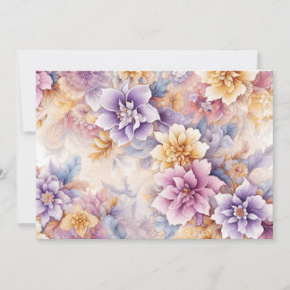 Cartão De Festividades Pastel Floral Card Pack x 10