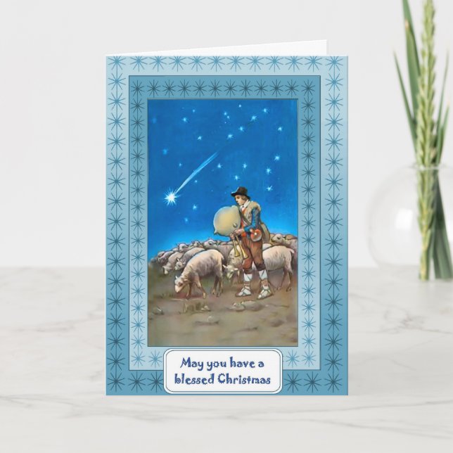 Cartão De Festividades Pastor (Frente)