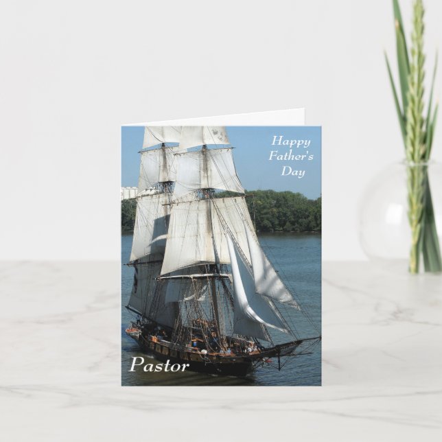 Cartão De Festividades Pastor Dia de os pais Feliz (Frente)