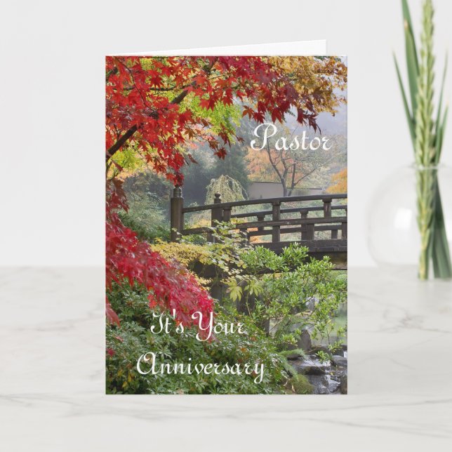 Cartão De Festividades Pastor é seu aniversário (Frente)