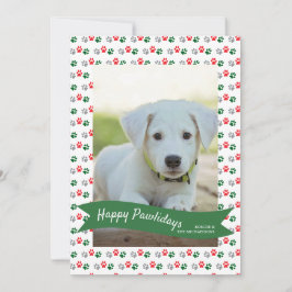 Cartão De Festividades Patas de Natal