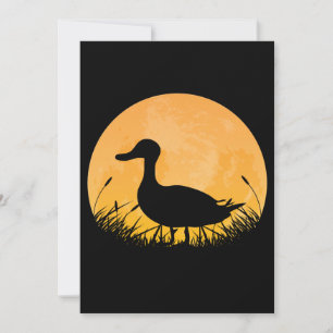 Cartão De Festividades Pato Fácil Festa de Halloween Mallard Dipper Moon