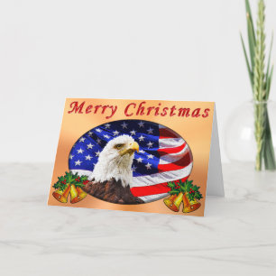 Cartão De Festividades Patriotic Christmas Cards YOUR MESSAGE or Ours
