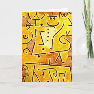 Cartão De Festividades Paul Klee - Casaco Vermelho