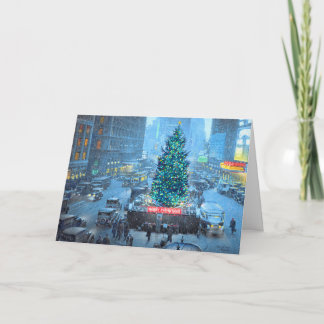 Cartão De Festividades Paul McGehee "Christmas in New York" Card