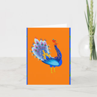 Cartão De Festividades Pavão