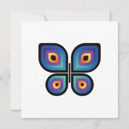 Cartão De Festividades Pavock Flame Butterfly