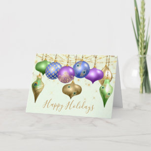 Cartão De Festividades Pavock Ornament Photo Christmas