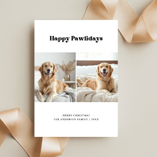 Cartão De Festividades Pawlidays de Retirador de FotoOuros Engraçado
