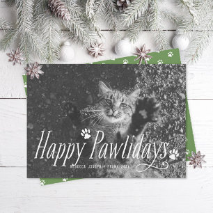 Cartão De Festividades Pawlidays Felizes para Gatos