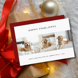 Cartão De Festividades Pawlidays Golder Retriver Pet Foto