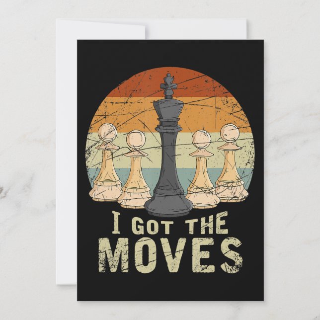 Cartão De Festividades Pawn King Chess Figura Xessêmen Gift Chess (Frente)