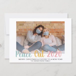 Cartão De Festividades Paz 2020 Pastels Foto Natal Ano Novo