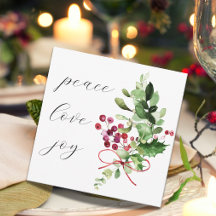 Paz Amor Joy Holly Berry Red