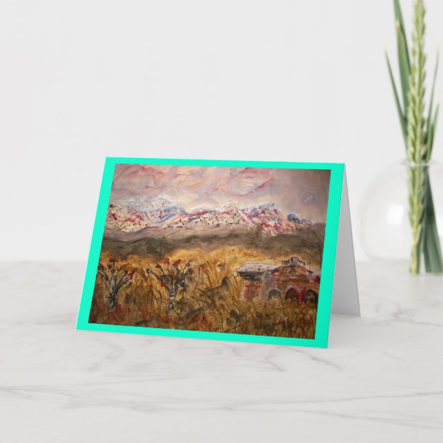 Cartão De Festividades Paz de Santa Fé na terra (Frente)