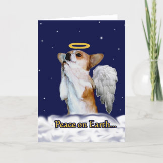 Cartão De Festividades Paz em Earth Dott Angel