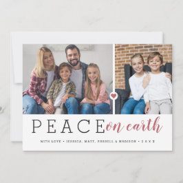 Cartão De Festividades Paz Moderna na na Terra 2 Foto