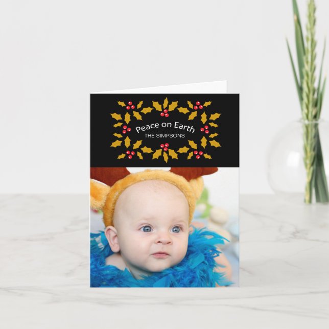 Cartão De Festividades Paz na Terra (Frente)
