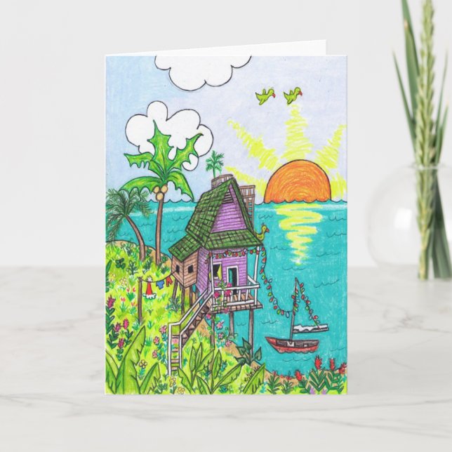 Cartão De Festividades Paz na terra (Frente)