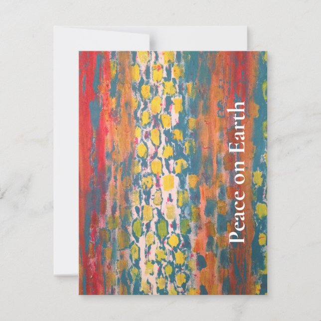 Cartão De Festividades Paz na Terra (Frente)