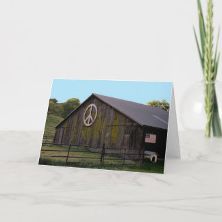 Cartão De Festividades Paz na terra