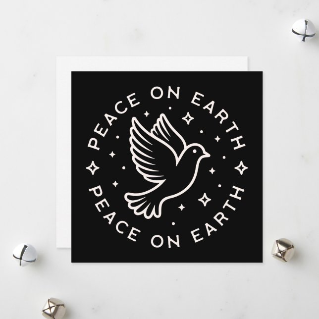 Cartão De Festividades Paz na terra (Frente/Verso In Situ)