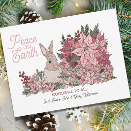 Cartão De Festividades Paz na Terra Boa Vontade para o Natal de Todas as