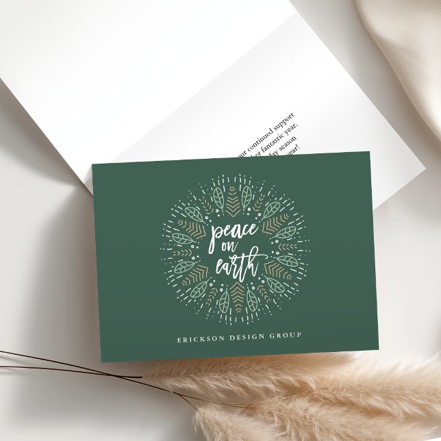 Cartão De Festividades Paz na Terra| Feriado (Criador carregado)