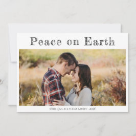 Cartão De Festividades Paz na Terra Mínimo 2 Foto Natal Religiosa