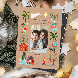 Cartão De Festividades Paz na Terra Três Reis Magos Feriado de Natal